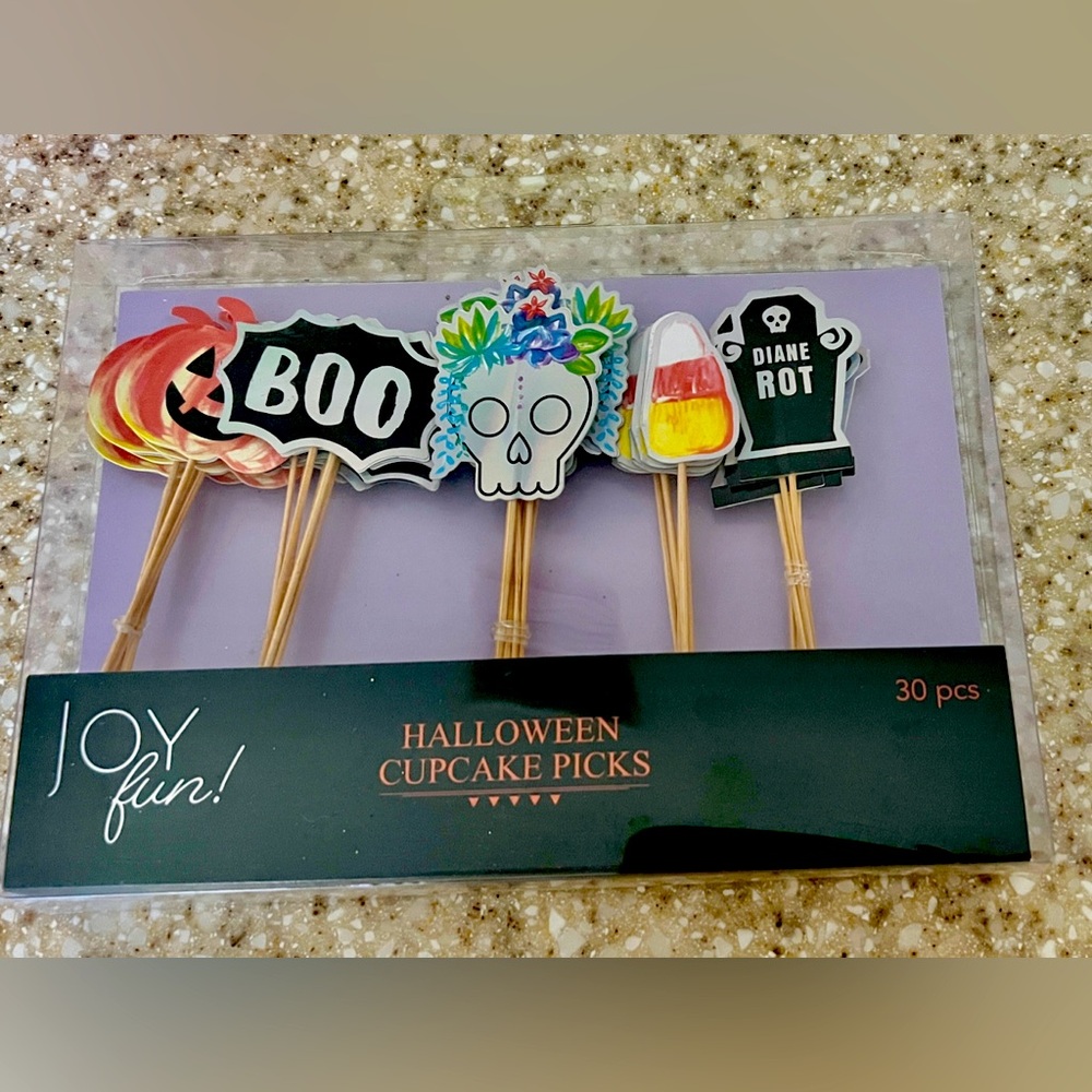 Halloween Cupcake Picks Set Of 30 Pieces By Joy Fun